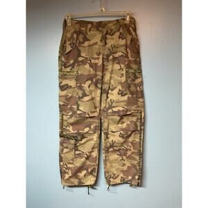 vtg Abercrombie Fitch Cargo Pant Women Size 4 27” Camo paratrooper Y2K Gorpcore